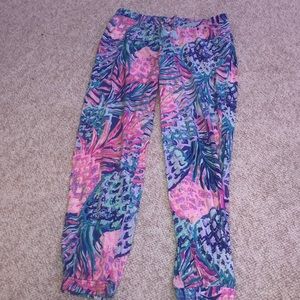 Lily Pulitzer fitted joggers
